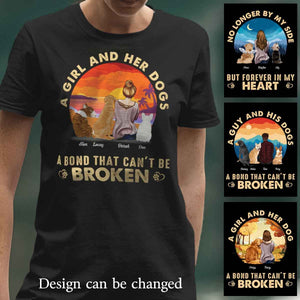 People And Their Dogs A Bond That Can't Be Broken Angel Dog Personalized Apparel