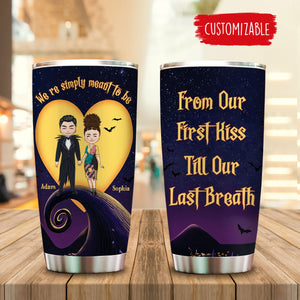 We're Simply Meant To Be Personalized Tumbler - Halloween photo_2022-08-26_16-25-09.jpg?v=1661508242