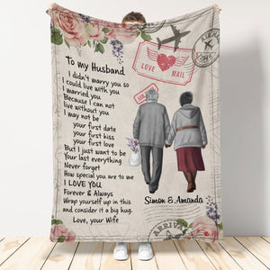 To My Wife I Love You Personalized Blanket - Gift For Couple photo_2022-09-08_16-36-17.jpg?v=1662629815