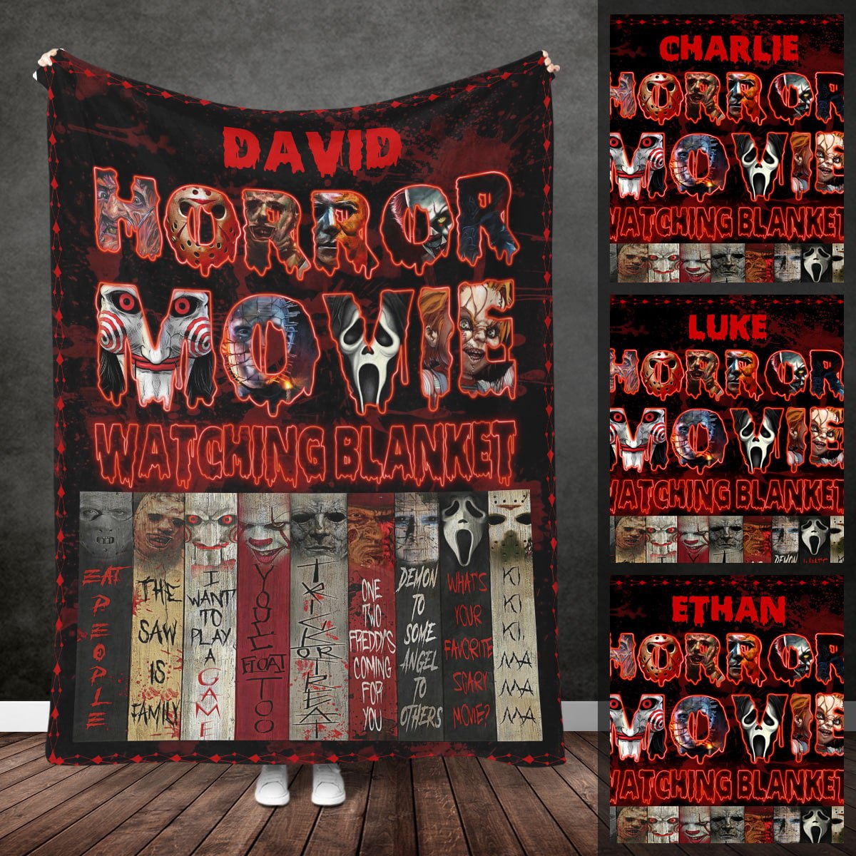 Horror Movie Watching Blanket For Horror Movie Lover Halloween Gift Personalized Fleece Blanket photo_2022-09-13_10-51-05_7c3cc27f-135a-4b5e-89e2-e8c46fc4f1ce.jpg?v=1664597968