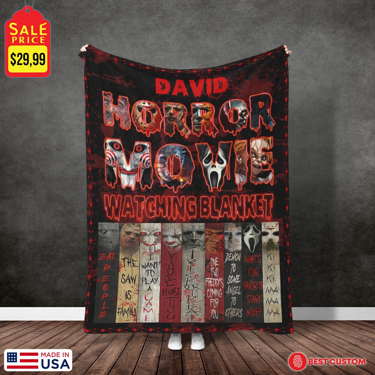 Horror Movie Watching Blanket For Horror Movie Lover Halloween Gift Personalized Fleece Blanket photo_2022-09-13_10-51-06_81f6e3f5-c4bd-4982-8c47-321a78cedee5.jpg?v=1664597968