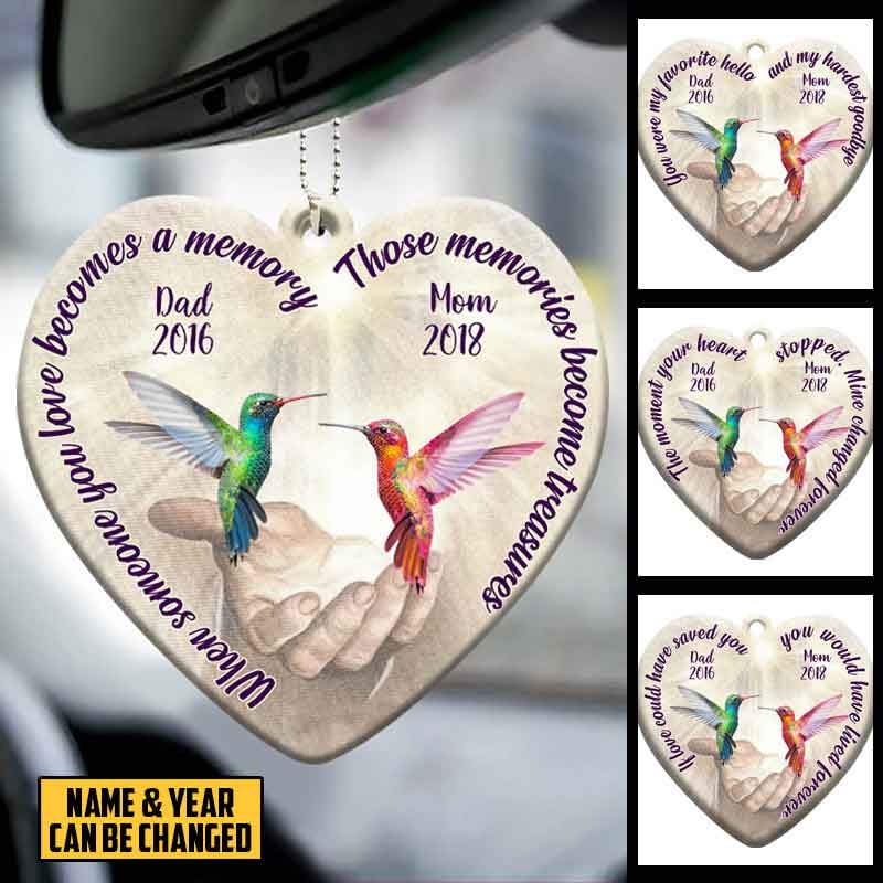 Hummingbird The Moment Your Heart Stopped Mine Changed Forever Personalized Ornament - Memorial photo_2022-09-13_11-27-19.jpg?v=1663045750