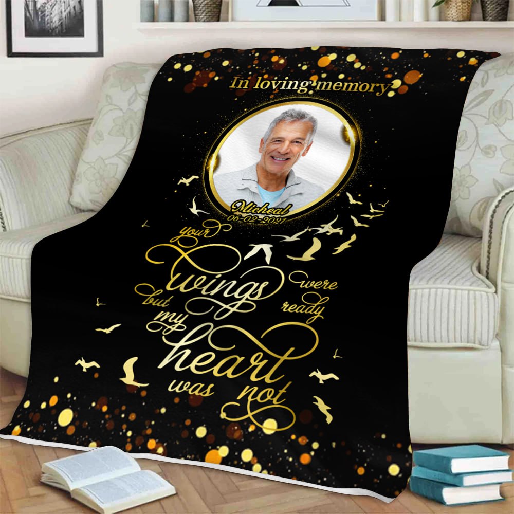 My Heart Was Not Ready Personalized Photo Tumbler Memorial