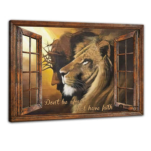 God Canvas, Don't Be Afraid Just Have Faith, Lion
