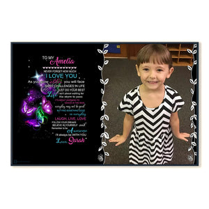 Believe In Yourself And Remember To Be Awesome - Personalized Photo Poster & Canvas - Gift For Granddaughter posterngang.jpg?v=1644805160