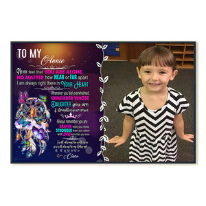 I Am Always Right There In Your Heart - Personalized Photo Poster & Canvas - Gift For Daughter posterngang_fae58e1b-c244-483d-a7f5-a6e18a368654.jpg?v=1644633552