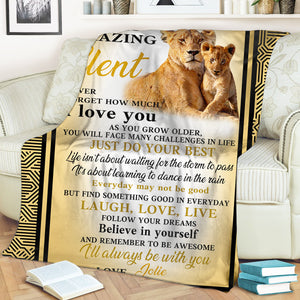 I Will Always Love You - Personalized Blanket - Gift For Daughter Or Son preview_0b62d28c-94c1-46c2-8238-ecf3d0d5cd1f.jpg?v=1644998327
