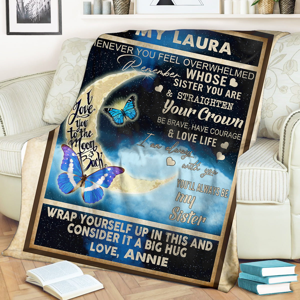 You'll Always Be My Sister - Personalized Blanket - Gift For Sister preview_0eab8dac-ae96-4388-8abb-9db9ccc03b92.jpg?v=1644998317