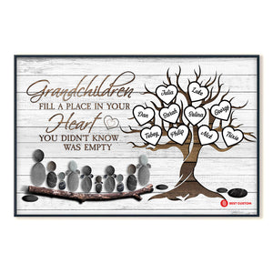 Fill A Place In Your Heart Personalized Canvas Grandparents Gift