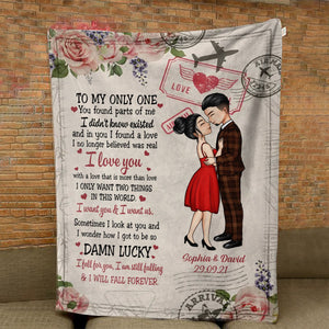 To My Only One - Anniversary, Gift For Spouse, Lover, Husband, Wife, Boyfriend, Girlfriend Blanket - Gift For Couple